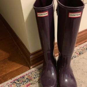 Hunter Boots purple